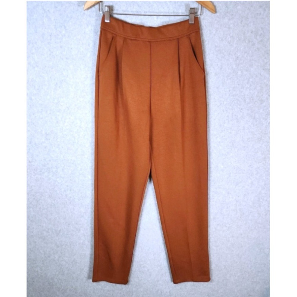 Halara Flex High Waisted Pocket Tapered Work Pants Size Small Glazed Ginger Rust - Picture 5 of 11